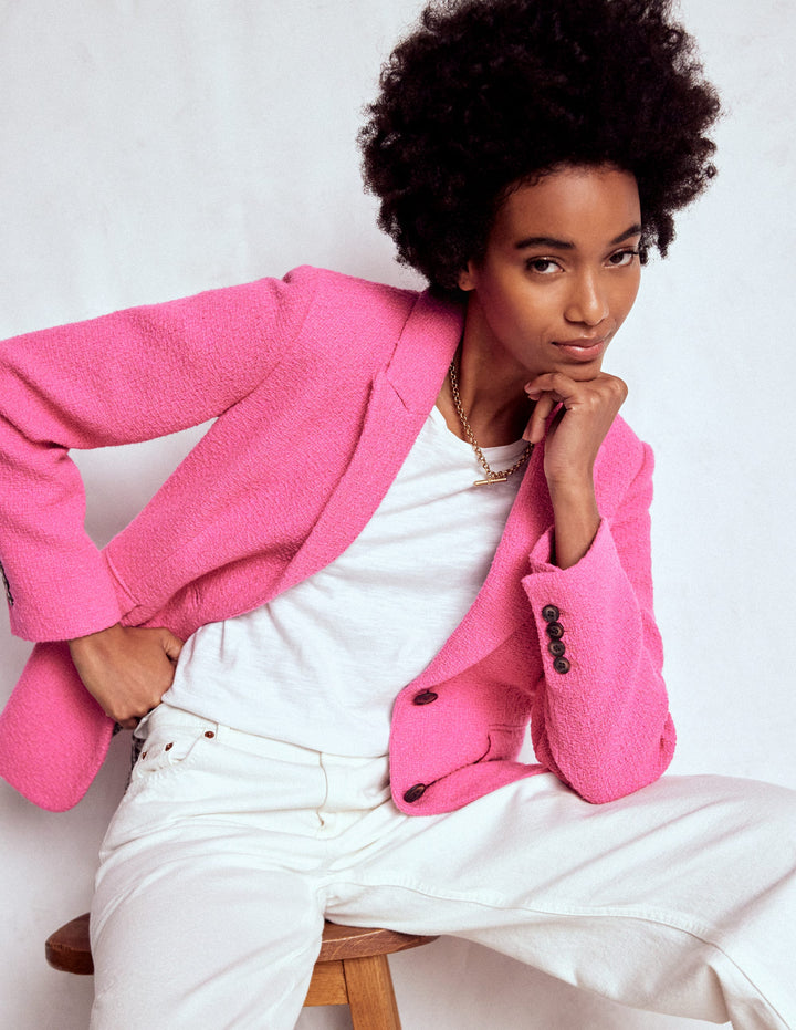 Stamford Texturierter Blazer-Rosarot