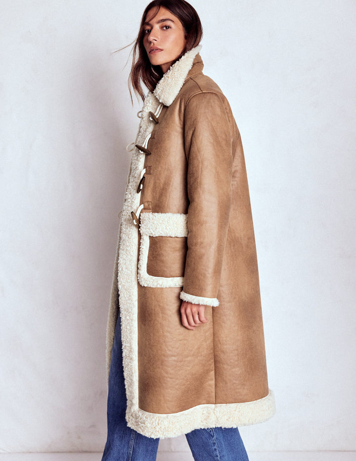 Teddyfell-Dufflecoat-Kamel, Naturbelassenes Teddyfell